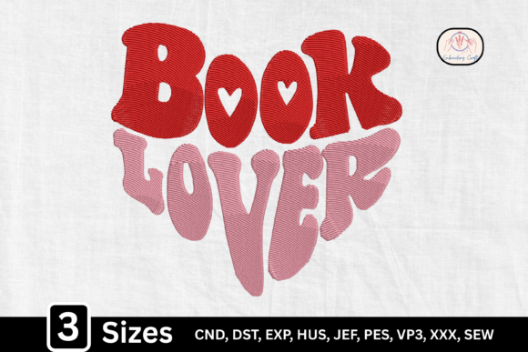 Book Lover Heart: A Perfect Embroidery Design
