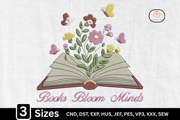 Books Bloom Minds: A Perfect Holiday Embroidery