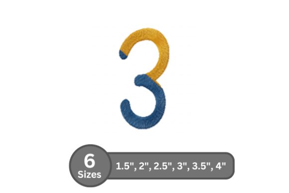 Chalk Split Number -3: A Versatile Embroidery Font