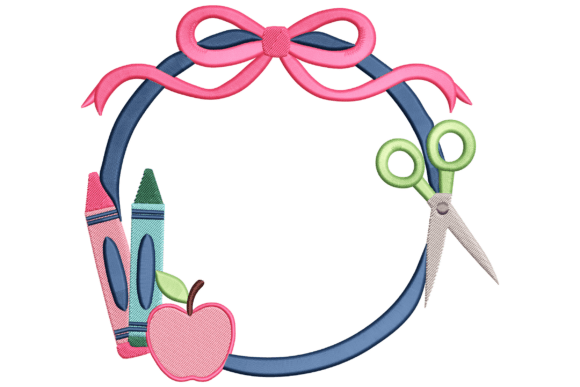 Charming School Supplies Wreath for Gifts