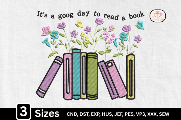 Cheerful Embroidery for Book Lover Projects