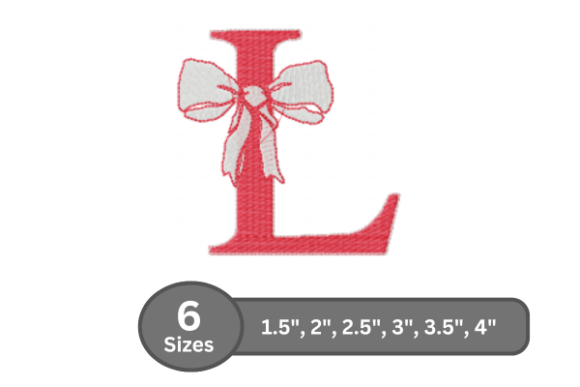 Cherry Knot Alphabet - L: A Stylish Embroidery Choice