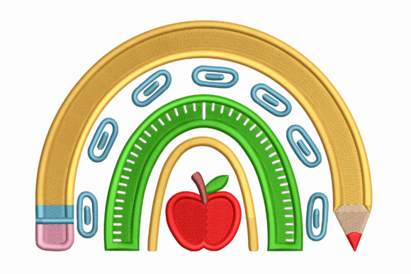 Rainbow Classroom: A Colorful Embroidery Delight