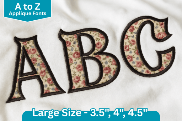 Royal Stitch Applique Embroidery Font Review