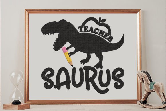 Teacher Saurus: A Whimsical Addition to Any Sweatshirt